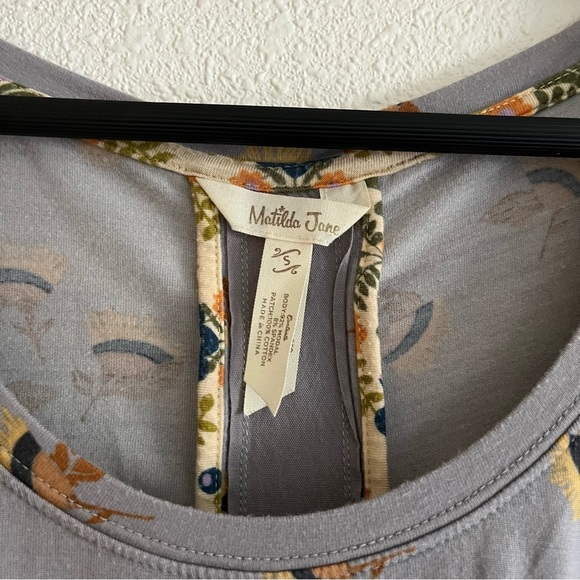 Matilda Jane Item # 23617T Gray Fall T Shirt Dress Size Small - Picture 5 of 11